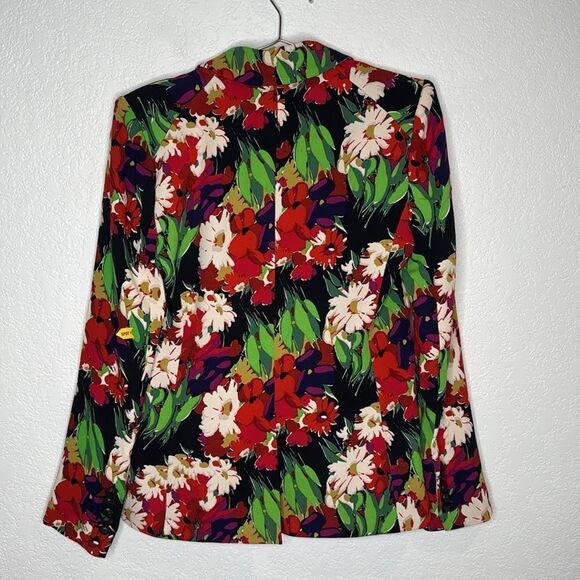 New Veronica Beard Black Floral Miller Dickey Jacket Size 6 - Picture 6 of 15